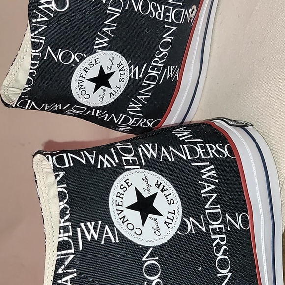 Converse All-Star. Chuck Taylor. JW Anderson Colab Black. Worn once. Men's 13 - Picture 15 of 16